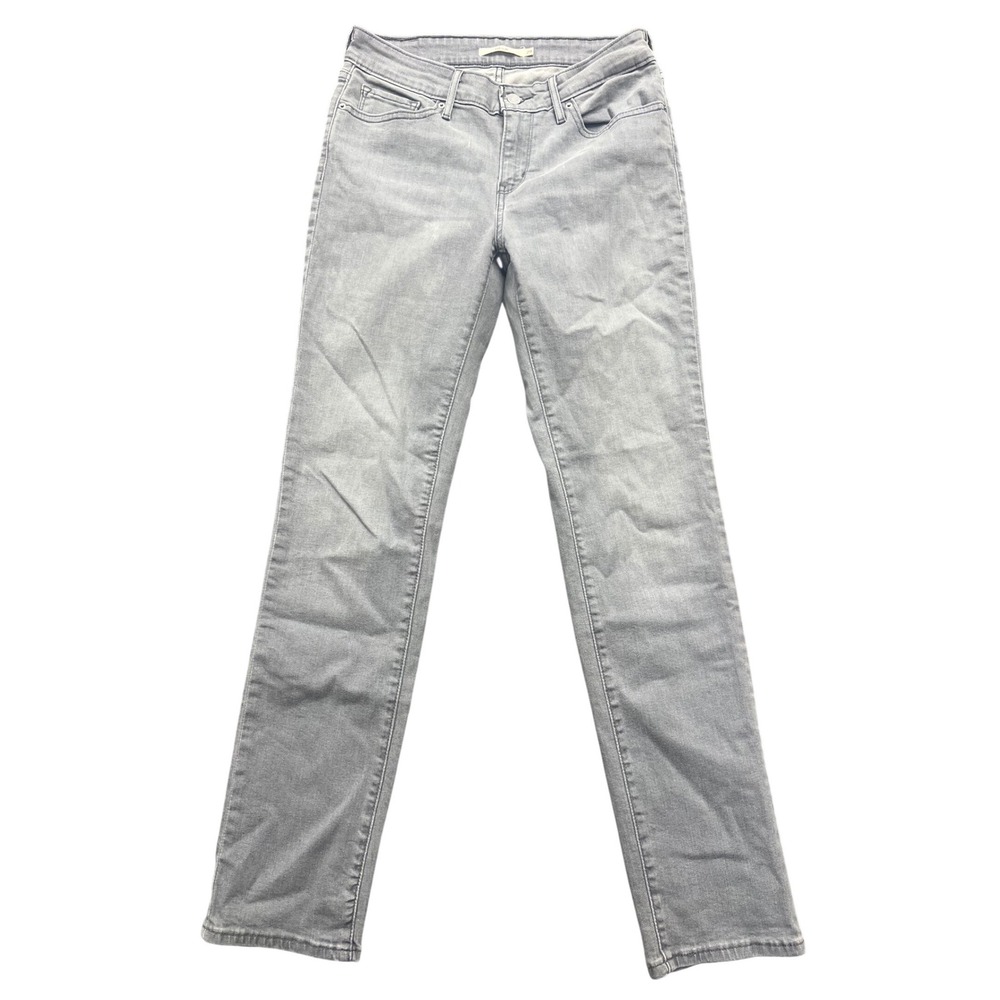 Levis 712 Slim Jeans Womens 29‎ Grey Excellent Mid Rise Denim Pants